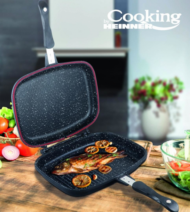Cooking by Heinner dupla grill serpenyő, pót szilikon tömítés, 32 cm [2]