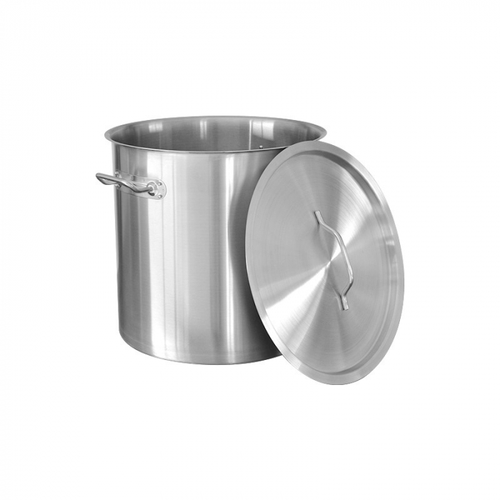 Oala profesionala din inox, 75 l, cu manere nituite, capac din inox, Inductie, Grunberg GR2775 [2]