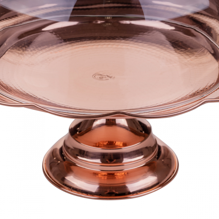 Platou din cupru cu capac pentru prajituri [3]