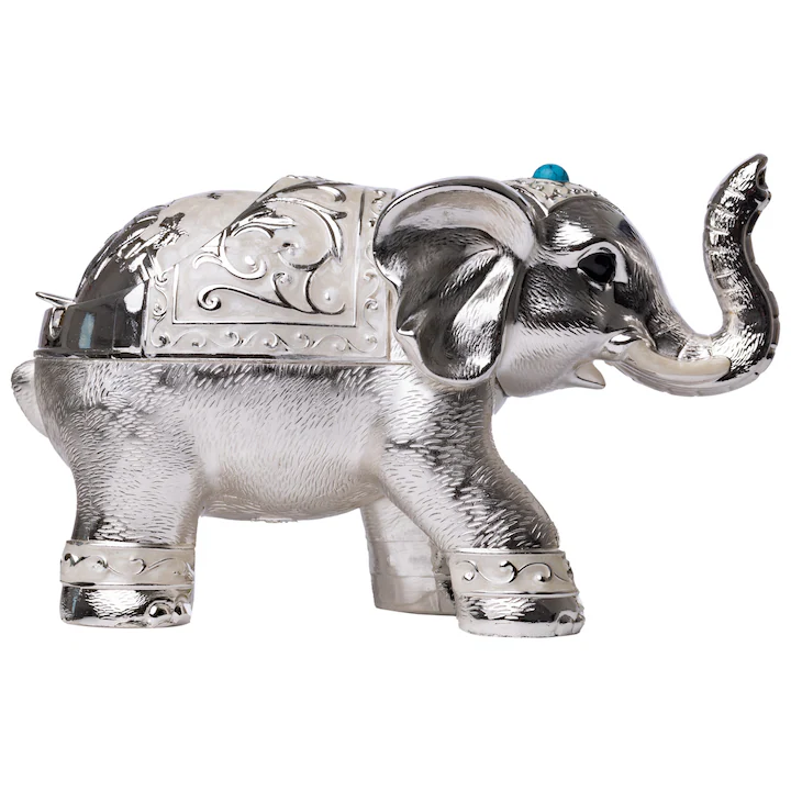 Scrumiera argintata elefant 18,5x9,5x11,8cm [2]