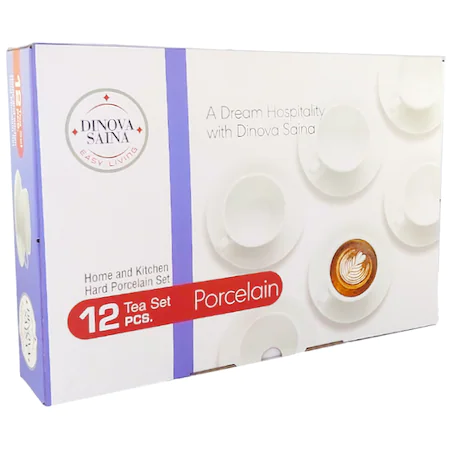 Set 12 piese cafea Portelan, 150 ml, Narbon [2]