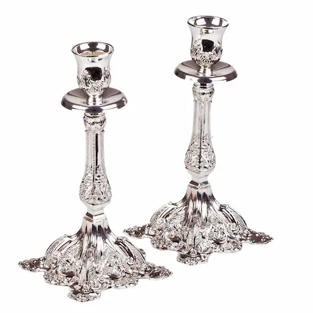 SET ARGINTAT 2 BUCATI SUPORT LUMANARE [2]