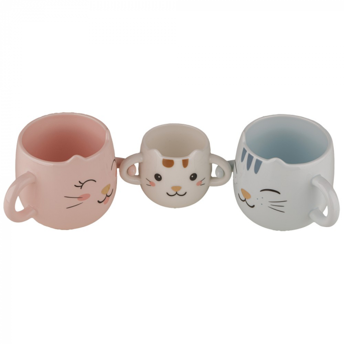 Set 3 cani Premium ceramica Kitty family [2]
