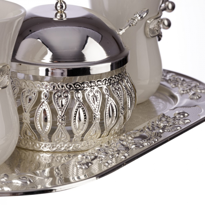 Set cafea argintat 2 persoane, model 3 [3]