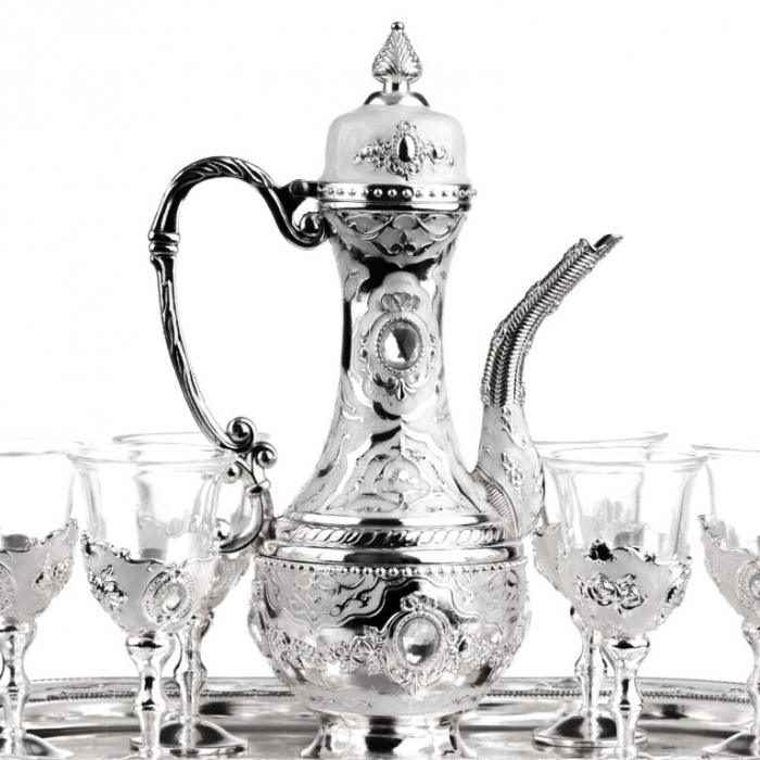 Set argintat pocale pentru tarie cu carafa [4]