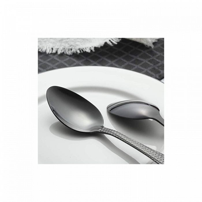 Set tacamuri din inox 24 piese, Grunberg (negru) [3]