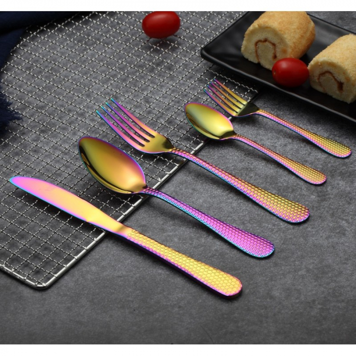 Set tacamuri din inox 30 piese, Grunberg (curcubeu) [2]