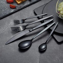 Set tacamuri din inox 30 piese, Grunberg (negru) [3]