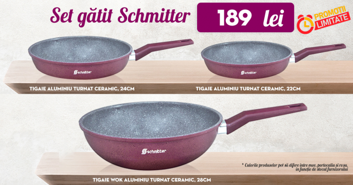 Комплект тигани Schmitter Керамика 22 см, 24 см и Wok 28 см [2]