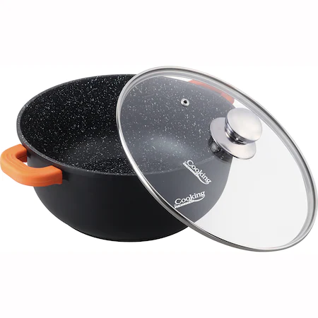 Cratita Dark Line 6.5 L, cu invelis ceramic si capac, inductie [1]