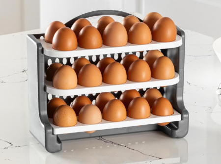 BUCATARIE - Suport organizator oua 30 bucati pentru frigider