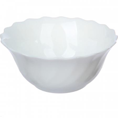 Boluri - Bol Salata 24 cm Alb Rotund, Opal