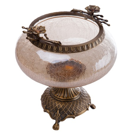 Bombonieră din sticlă model crăpat 24*24*25,5cm [1]