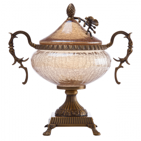 SETURI DIN STICLA - Bomboniera sticla model crapat  31*17,5*32CM