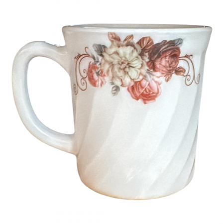 Cani si Cesti - Cana din Opal, 270 ml, model Bujori