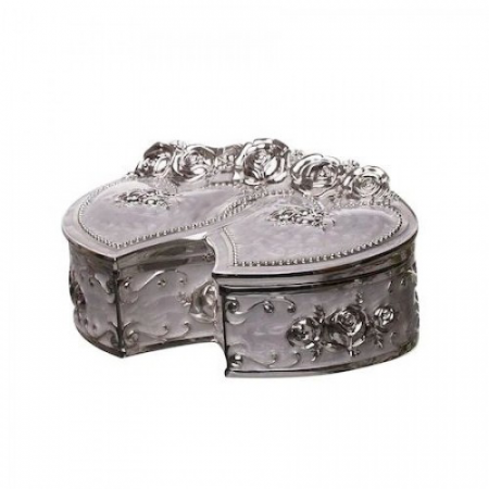 PRODUSE SPECIALE - Caseta bijuterii doua inimi - Alba