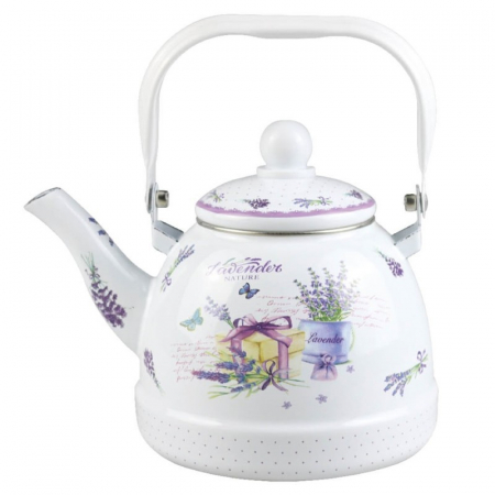 Grunberg - Ceainic emailat, 1.6 L, model Lavanda