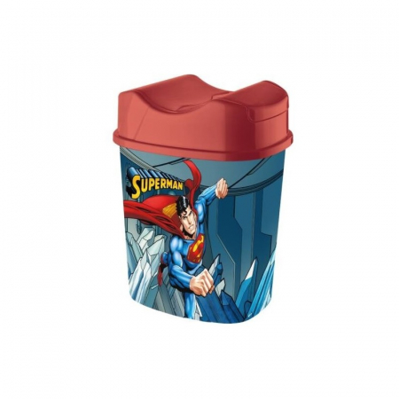 BAIE - Cos de gunoi, cu capac batant, 5.50 l, SUPERMAN