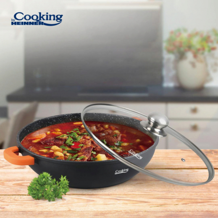 Cratita 4.1 L, Dark Line, cu invelis ceramic si capac, inductie [1]