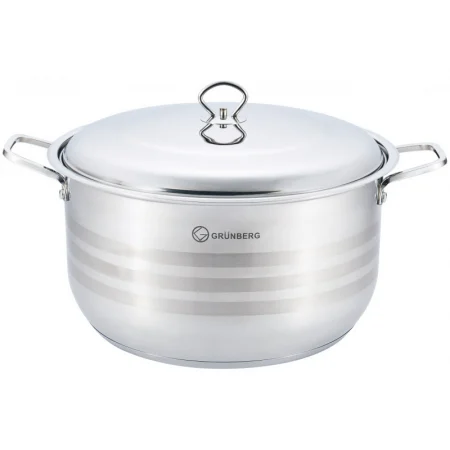 PROMOTII - Cratita profesionala, 16 L, cu baza groasa, cu capac din inox, 34 cm, Grunberg GR8134