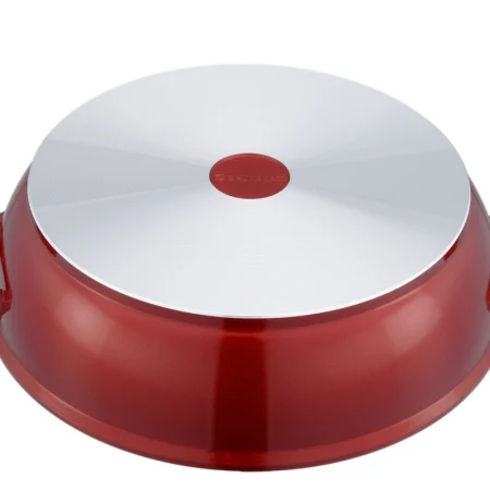 Cratita joasa din aluminiu, cu ceramica, 28cm, 3 l, cu capac din sticla, pentru prepararea gemului, sosului din tomate, Grunberg GR3219 [3]