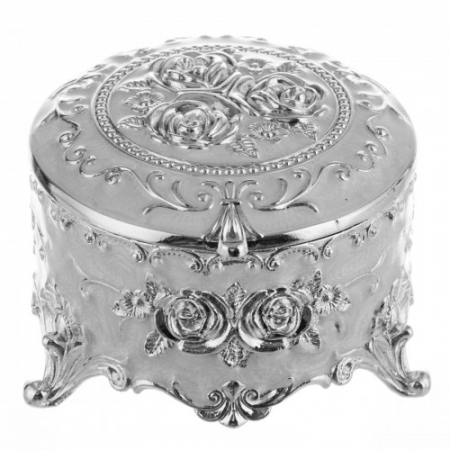 PRODUSE SPECIALE - Cutie argintata pentru bijuterii argintata model 1