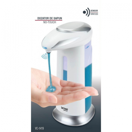 BAIE - Dozator 400 ml pentru sapun lichid sau gel dezinfectant, cu senzor