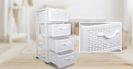 ALTE PROMOTII - Dulap depozitare tip ratan, Sterk, 38x45x90cm