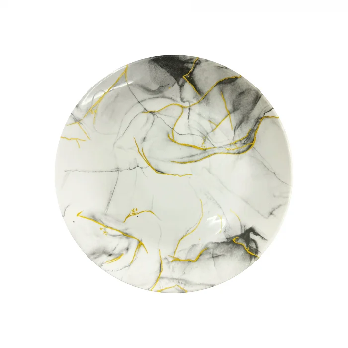 FARFURII LA BUCATA - Farfurie intinsa opal 26 cm, model Grey