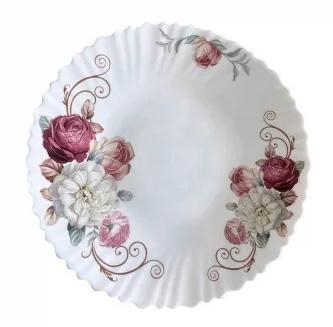 FARFURII LA BUCATA - Farfurie opal intinsa 26 cm model Bujori