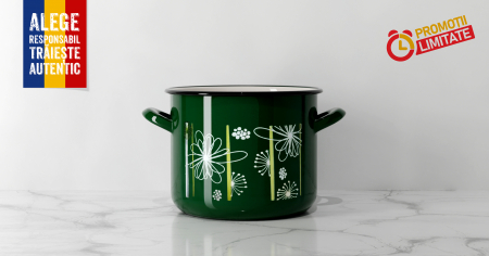 Oala 2.5L emailata groasa, cu decor [4]