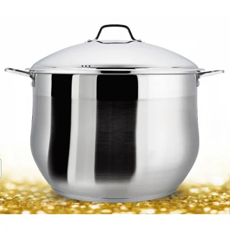 Grunberg - Oala din inox, cu capac din inox, 32 cm, 19l