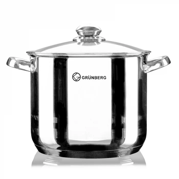 PROMOTII - Oala din inox cu capac din sticla, 13 l, Grunberg GR2128