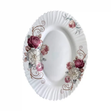 Platouri - Platou 35 cm opal, model Bujori