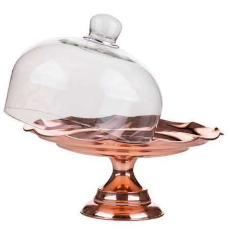 Platou din cupru cu capac pentru prajituri [3]