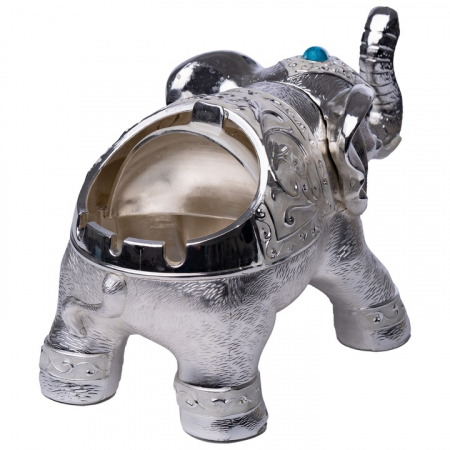 Scrumiera argintata elefant 18,5x9,5x11,8cm [3]
