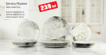 Seturi 18 piese - Serviciu 18 piese din Opal, model Grey
