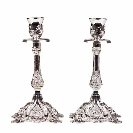 PRODUSE SPECIALE - SET ARGINTAT 2 BUCATI SUPORT LUMANARE