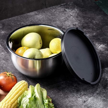 Set 3 boluri inox cu capace plastic, Grunberg GR2429 [3]