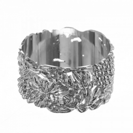 Set 6 inele argintate pentru servetele model Struguri [1]