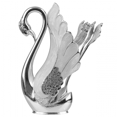 PROMOTII - Set argintat 6 lingurite in suport Lebada 3