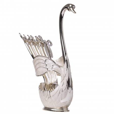 Set argintat 6 lingurite in suport Lebada 2 [1]