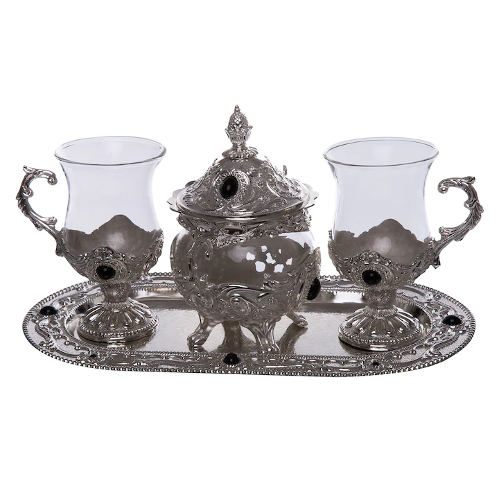 PRODUSE SPECIALE - Set argintat pentru ceai, 2 persoane