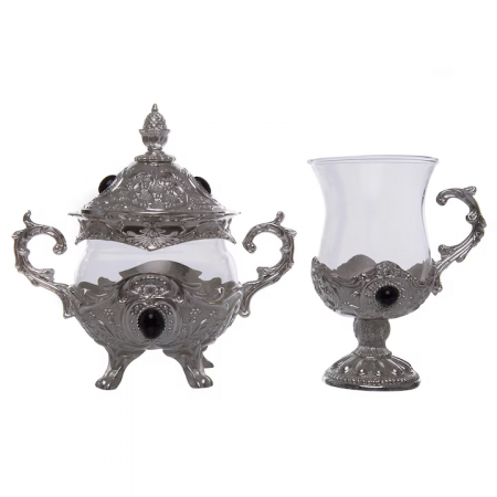 Set argintat pentru ceai, 2 persoane [3]