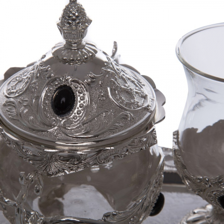 Set argintat pentru ceai, 2 persoane [1]