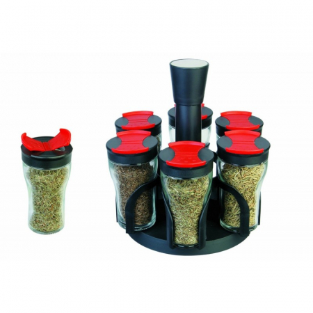 Set condimente 7 piese cu suport rotativ GRUNBERG, GR386