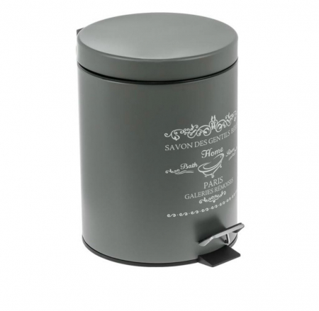 Set Cos Gunoi 5l si Perie WC gri antracit [1]