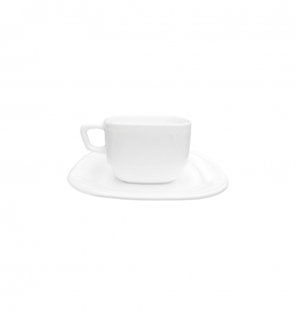 Seturi de cafea - Set de cafea Opal, model Patrat 12 piese, 190 ml (6 cesti + 6 farfurii)