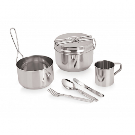 Set din inox , pentru picnic/camping , 7 pcs , Grunberg [1]