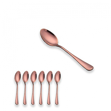 Set tacamuri din inox 13 piese, roz-auriu [1]